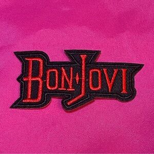 Bon Jovi Black Red Patch Band Logo 3 1/4 inch